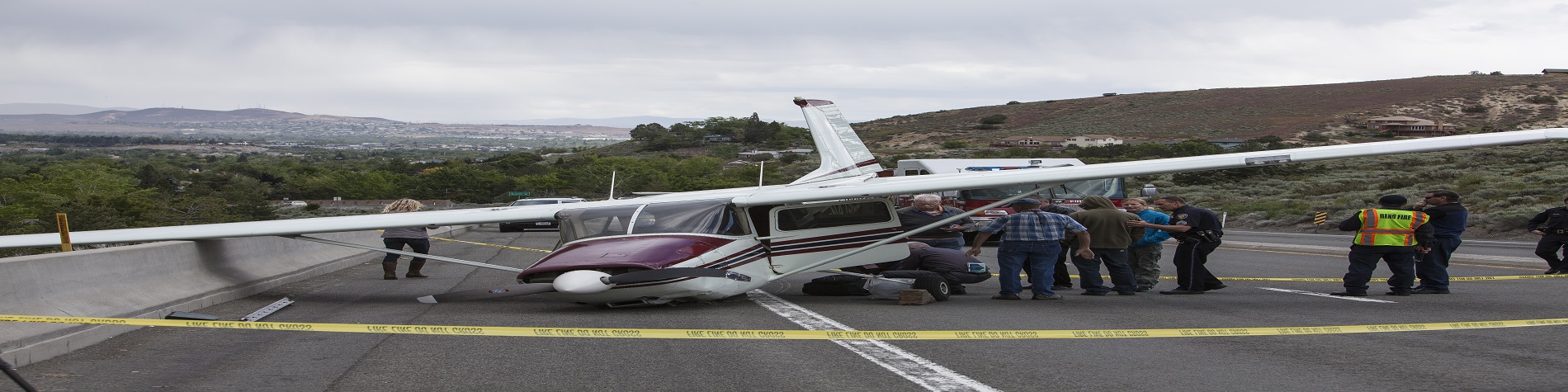Three Injured in Fiery Plane Crash Near I-405 Freeway in Santa Ana